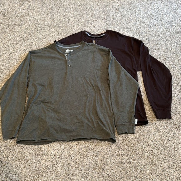 HANES BEEFY TEE set of 2 Men’s XL EUC - Picture 1 of 9